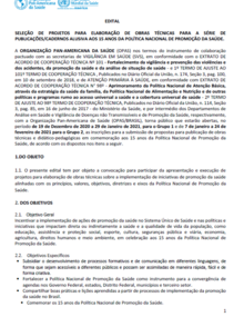 edital promoção saúde 