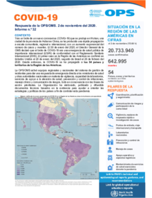 COVID-19 - Respuesta de la OPS/OMS Reporte 32