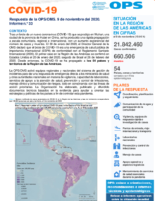 COVID-19 - Respuesta de la OPS/OMS Reporte 33