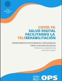 Portada COVID-19: Salud digital facilitando la telerehabilitación