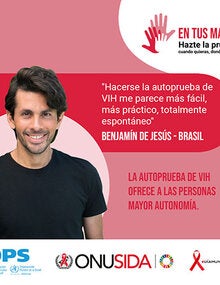 Tarjetas para Redes Sociales: Día Mundial de la Lucha contra el Sida 2020 - En tus manos. Hazte la prueba -1