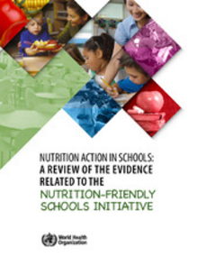 Cover of Nutrition action in schools: a review of evidence related to the nutrition-friendly schools initiative