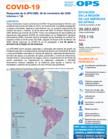 COVID-19 - Respuesta de la OPS/OMS Reporte 36