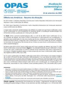 Atualização epidemiológica: Difteria - 22 de setembro de 2020 