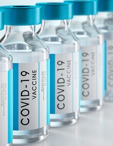 COVID-19 vaccine flasks