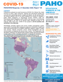 COVID-19 - PAHO/WHO Response, Report 39