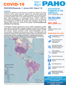 COVID-19 - PAHO/WHO Response, Report 40