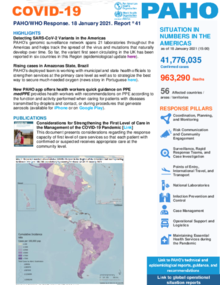 COVID-19 - PAHO/WHO Response, Report 41