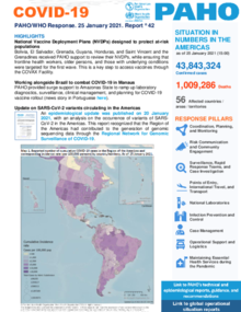COVID-19 - PAHO/WHO Response, Report 42