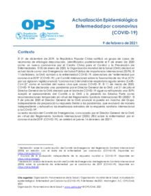 Actualización Epidemiológica: Enfermedad por coronavirus (COVID-19) - 9 de febrero de 2021
