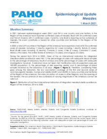 Epidemiological Update: Measles - 1 March 2021