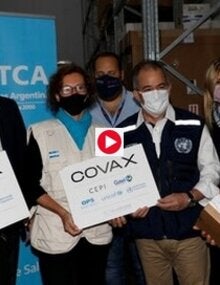 Foto recepción vacunas