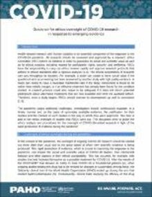  Ethics Oversight of COVID-19 Research in Response to Emerging Evidence