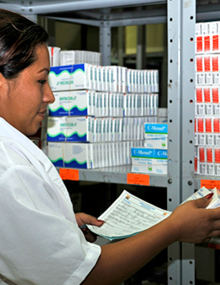 persona de farmacia en hospiral Chiapas