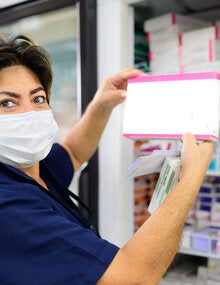 Health worker at hospital setting