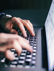 Person working long hours