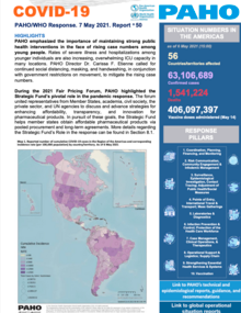 COVID-19 - PAHO/WHO Response, Report 50 (7 May 2021)