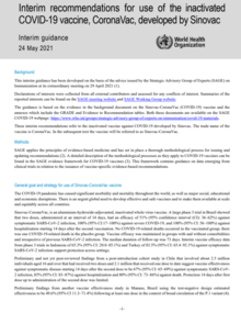 sinovac coivd-19 vaccine