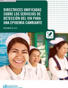 Directrices unificadas sobre los servicios de detección del VIH para una epidemia cambiante