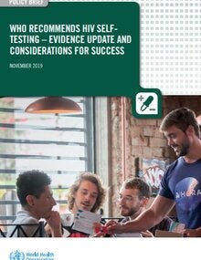 WHO recommends HIV self-testing – evidence update and considerations for success