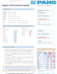 PAHO Daily COVID-19 Update: 24 August 20214