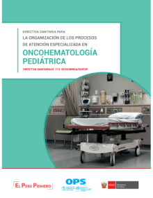 Directiva Sanitaria para la Organización de los Procesos