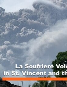 La soufriere eruption in VCT