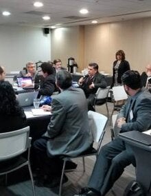 Foto de la reunión en Colombia.