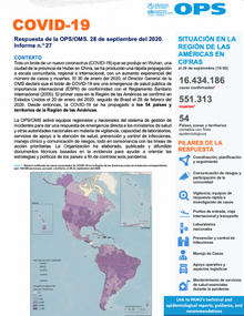 COVID-19 - Respuesta de la OPS/OMS Reporte 27 