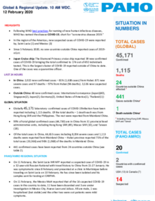PAHO COVID-19 Daily Update: 12 February 2020
