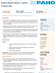 PAHO COVID-19 Daily Update: 19 February 2020 