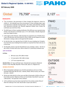 PAHO COVID-19 Daily Update: 20 February 2020 