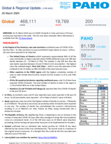 PAHO COVID-19 Daily Update: 26 March 2020 
