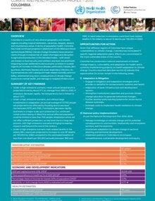 Health and Climate Change: Country profile 2015 - Colombia