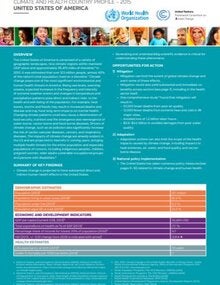 Climate and Health Country Profile 2015: United States of America
