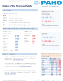 PAHO COVID-19 Daily Update: 13 February 2021