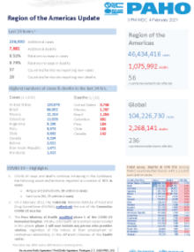 PAHO COVID-19 Daily Update: 4 February 2021