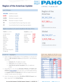 PAHO COVID-19 Daily Update: 9 January 2021