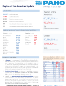 PAHO COVID-19 Daily Update: 13 January 2021