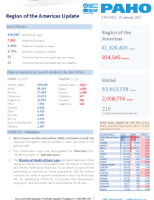  PAHO COVID-19 Daily Update: 16 January 2021