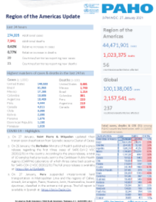 PAHO COVID-19 Daily Update: 27 January 2021