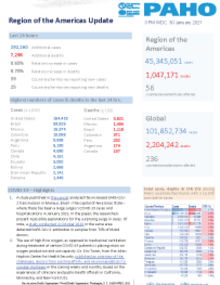 PAHO COVID-19 Daily Update: 30 January 2021