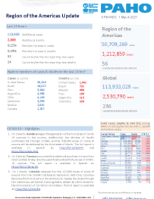 PAHO COVID-19 Daily Update: 1 March 2021
