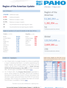 PAHO COVID-19 Daily Update: 17 March 2021