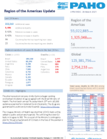 PAHO COVID-19 Daily Update: 26 March 2021
