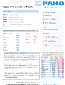 PAHO COVID-19 Daily Update: 6 March 2021