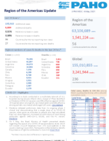 PAHO COVID-19 Daily Update: 6 May 2021