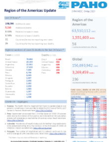 PAHO Daily COVID-19 Update: May 8, 2021