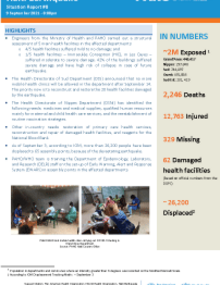 Haiti Earthquake, September 2021- Situation Update #8