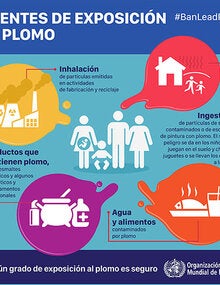 Infografía: Fuentes de exposición al plomo